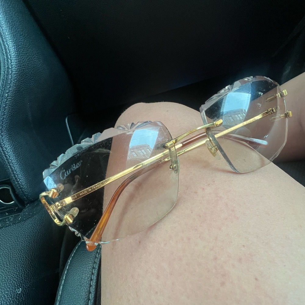 Cartier buff glasses
